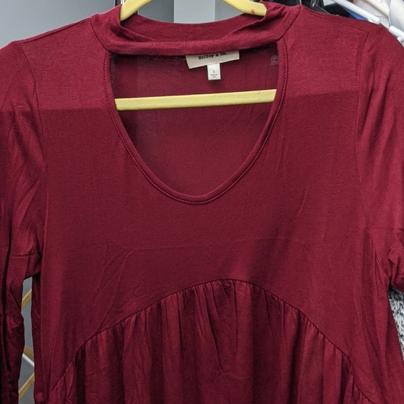 Long sleeve babydoll top. - Picture 1 of 2